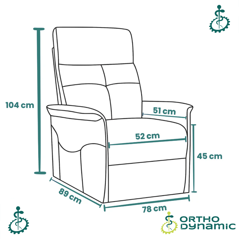 Fauteuil Releveur Premium - 3 Moteurs - Gris Foncé - Modèle Eugène - Tranquille Émile