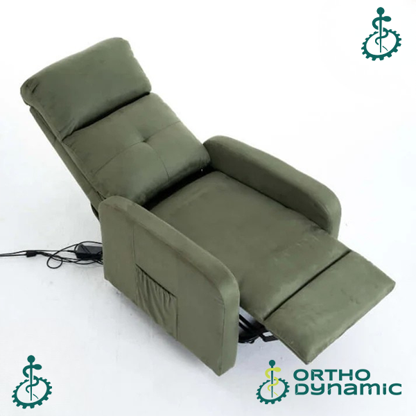 Fauteuil Releveur Premium - 4 Moteurs - Olive - Modèle Jules Taupe Tranquille Émile