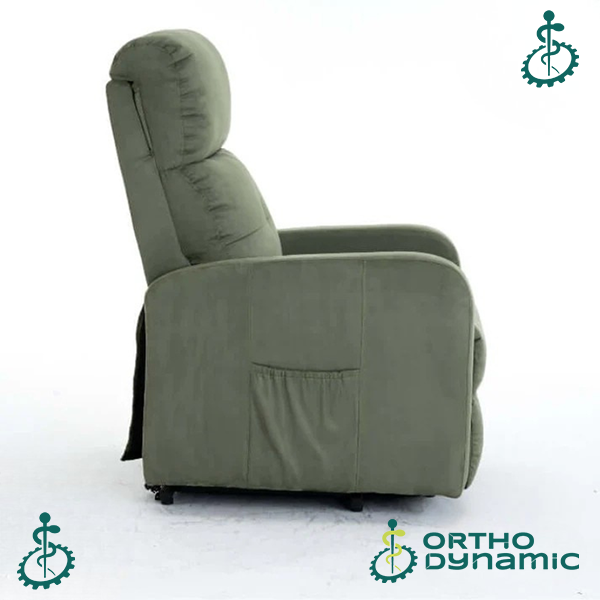 Fauteuil Releveur Premium - 4 Moteurs - Olive - Modèle Jules Taupe Tranquille Émile