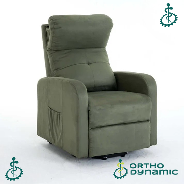 Fauteuil Releveur Premium - 4 Moteurs - Olive - Modèle Jules Taupe Tranquille Émile
