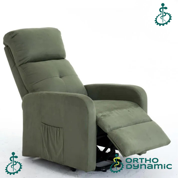 Fauteuil Releveur Premium - 4 Moteurs - Olive - Modèle Jules Taupe Tranquille Émile