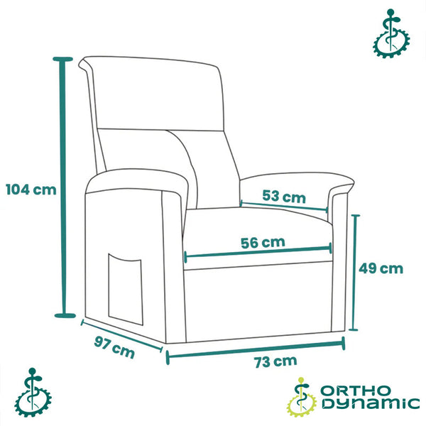 Dimensions fauteuil releveur 2 moteurs