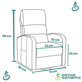 Dimensions fauteuil releveur 3 moteurs