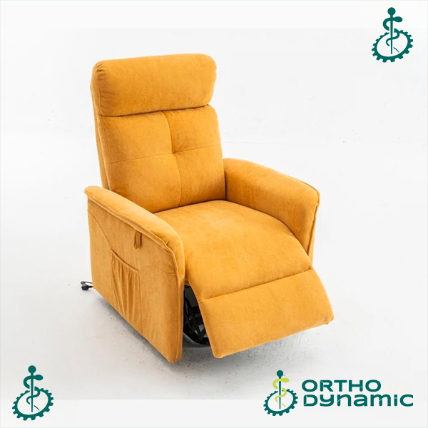 Fauteuil Releveur Premium - 1 Moteur - Jaune - Modèle Anatole - Tranquille Émile