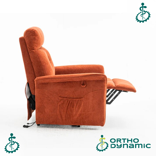 Fauteuil Releveur Premium - 1 Moteur - Rouge - Modèle Anatole - Tranquille Émile