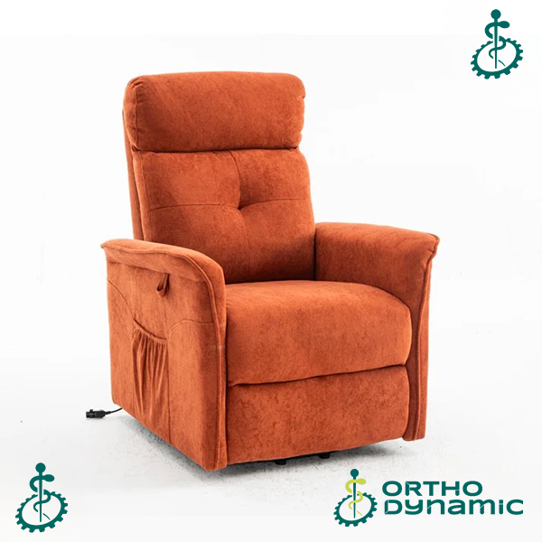 Fauteuil Releveur Premium - 1 Moteur - Rouge - Modèle Anatole - Tranquille Émile