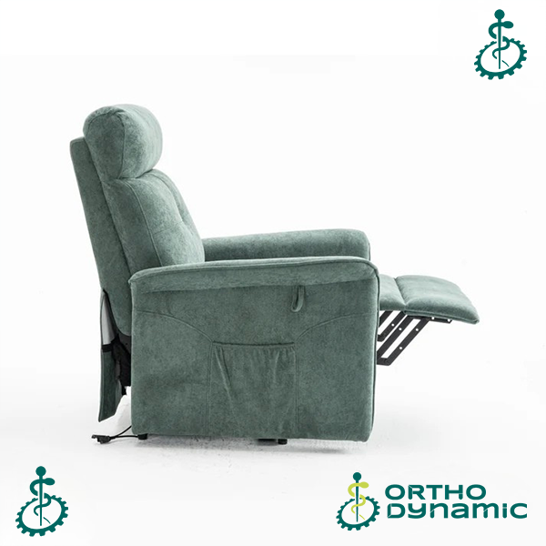 Fauteuil Releveur Premium - 1 Moteur - Vert - Modèle Anatole - Tranquille Émile