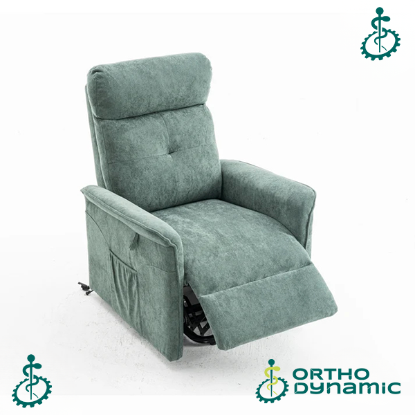 Fauteuil Releveur Premium - 1 Moteur - Vert - Modèle Anatole - Tranquille Émile