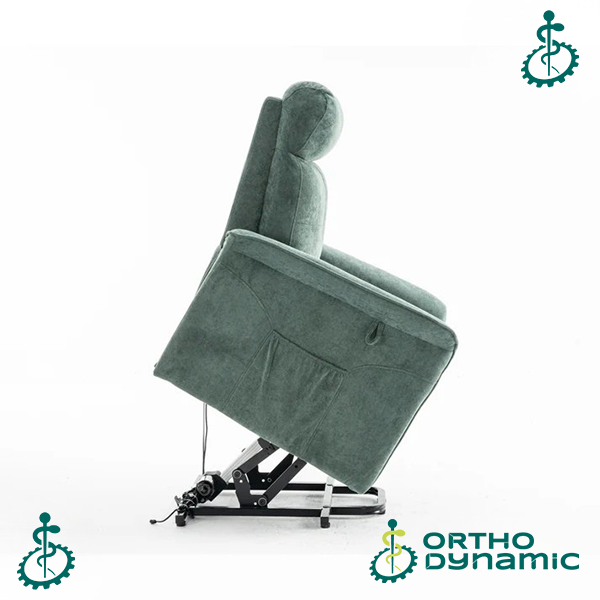 Fauteuil Releveur Premium - 1 Moteur - Vert - Modèle Anatole - Tranquille Émile