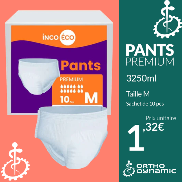 Culotte Absorbante - Pants Premium - Ultra Absorbante - Prix Discount - 3250 ml - Taille M - IncoEco