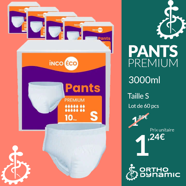 Culotte Absorbante - Pants Premium - Ultra Absorbante - Prix Discount - 3000 ml - Taille S - IncoEco
