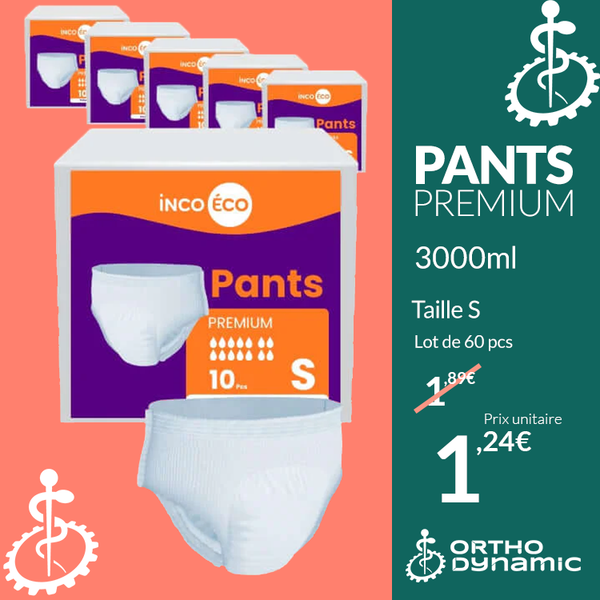 Culotte Absorbante - Pants Premium - Ultra Absorbante - Prix Discount - 3000 ml - Taille S - IncoEco