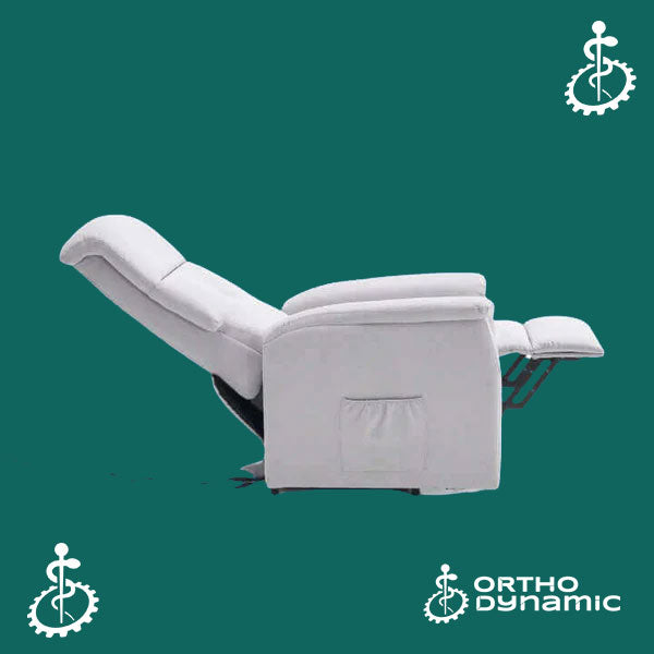 Fauteuil Releveur Éco - 2 Moteurs - Gris Clair - Modèle Marcel - Tranquille Émile
