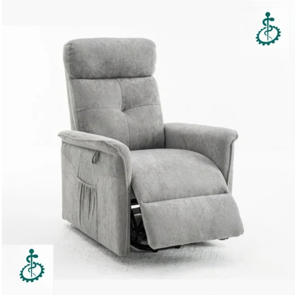 Fauteuil relax releveur Eco - 2 Moteurs - Modèle Lucien - Gris clair