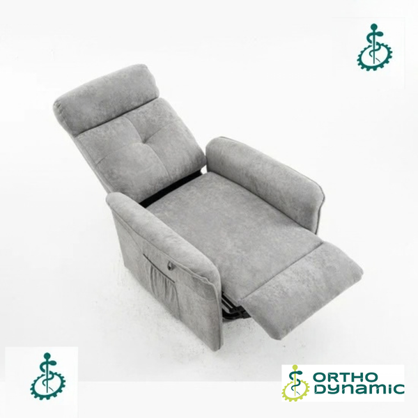 Fauteuil relax releveur Eco - 2 Moteurs - Modèle Lucien - Gris clair