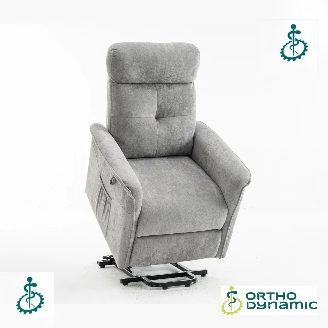 Fauteuil relax releveur Eco - 2 Moteurs - Modèle Lucien - Gris clair