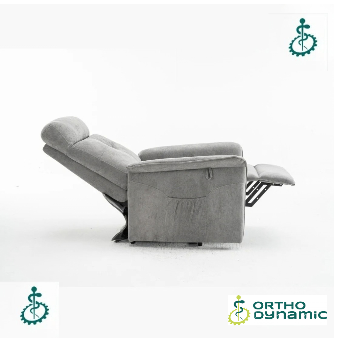 Fauteuil relax releveur Eco - 2 Moteurs - Modèle Lucien - Gris clair