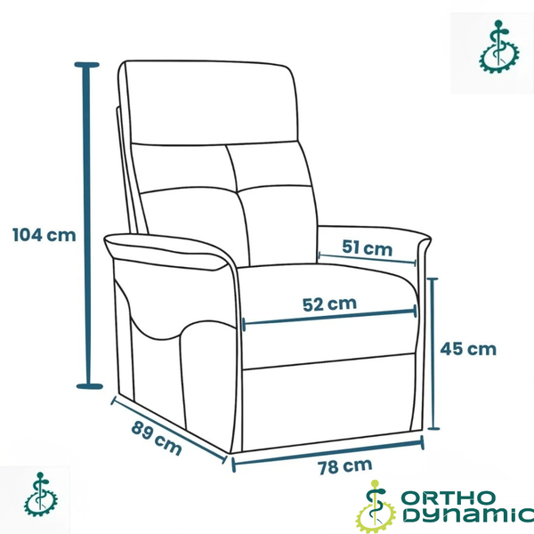Fauteuil Releveur Premium 1 Moteur Modèle Anatole Anthracite
