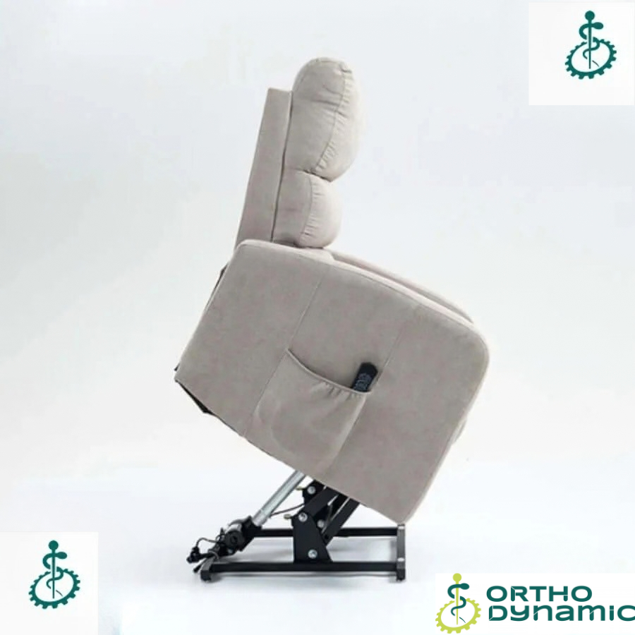 Fauteuil Releveur Premium  2 Moteurs  Gris Clair  Modèle Denis  Tranquille Émile